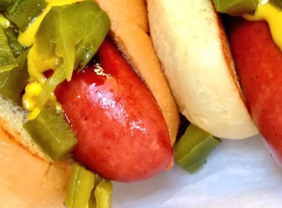 Pearl All-Beef Dogs with Rocket-Made Jalapeño Relish