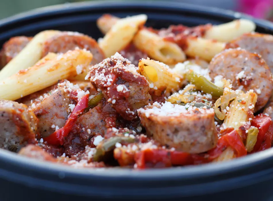 Penne with Sausage and Peppers