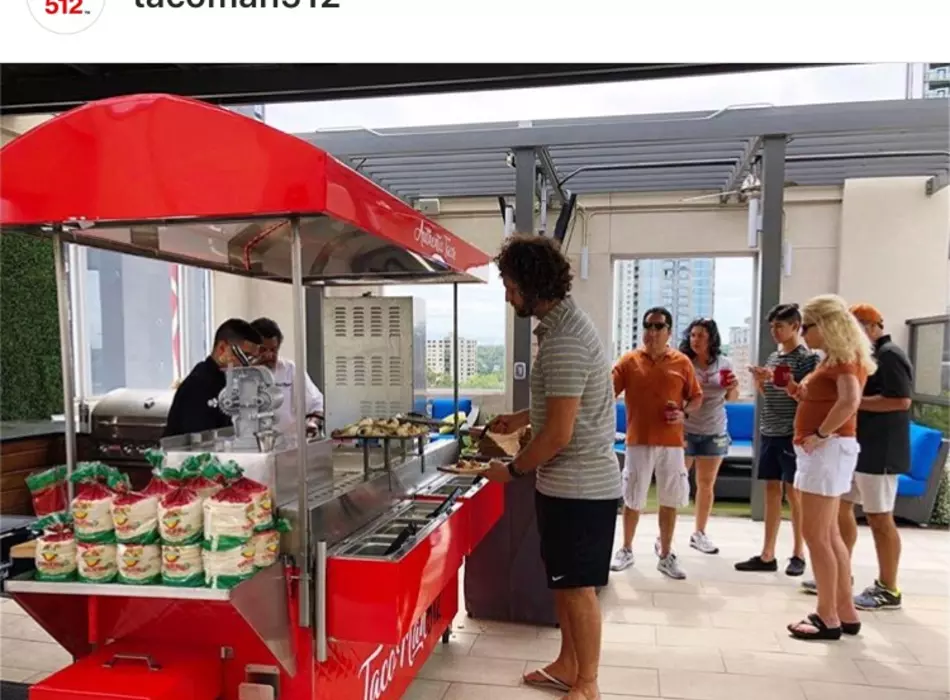 Taco Cart perfect for pool parties