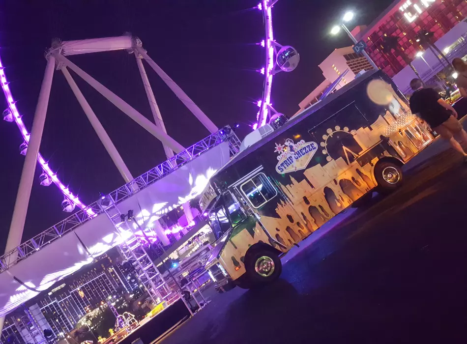 Stripchezze Food Truck at a corporate event on the Las Vegas Strip