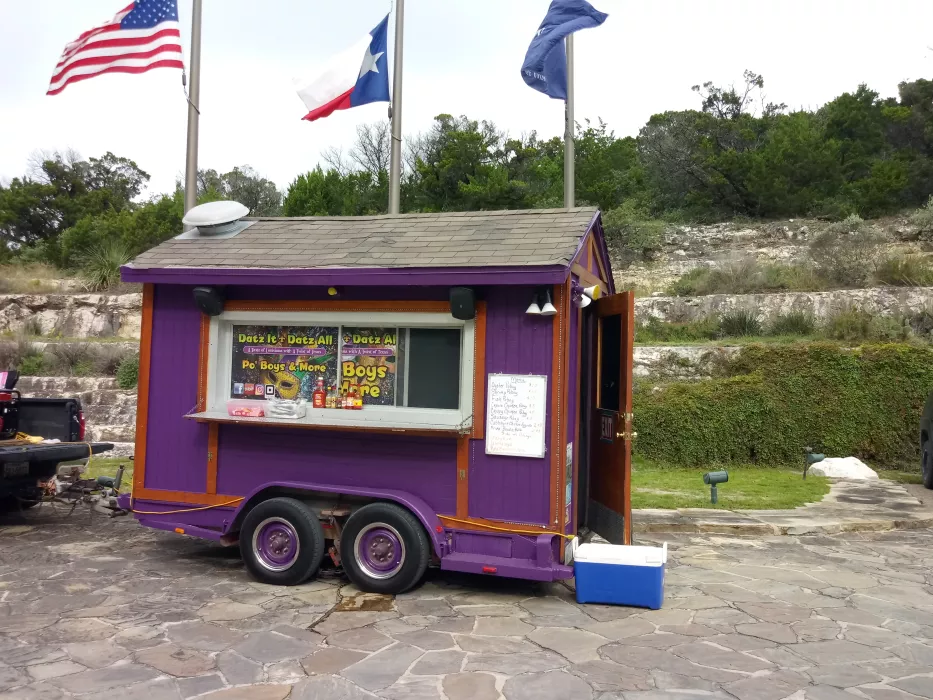 Purple House on wheels