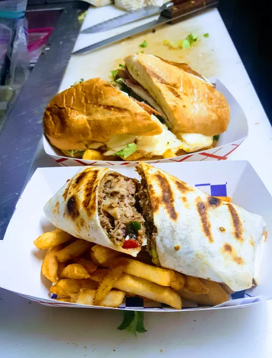 Caribbean Jerk Pulled Pork Wrap