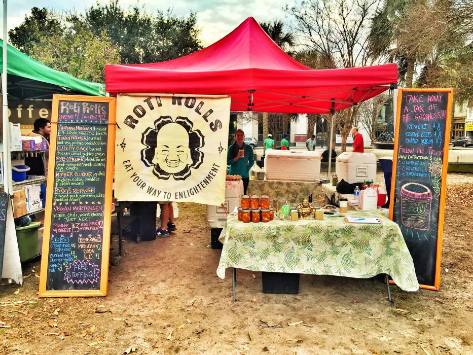 The Tent of Funk at the Charleston Farmers Market