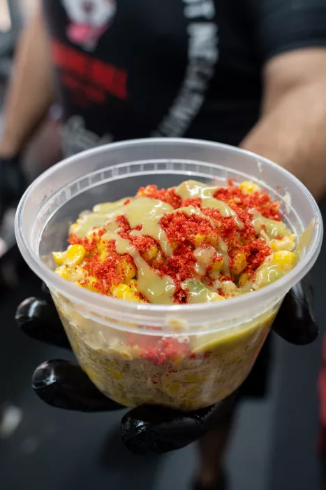 Raging Bull Street Tacos Street Corn!