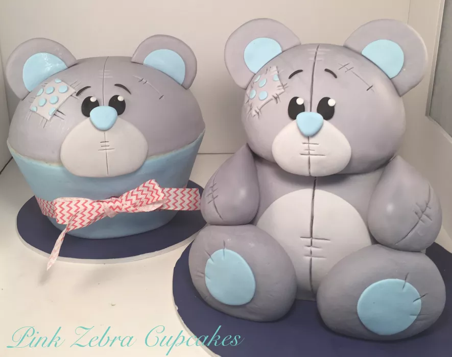 Teddy Bear Cake and Smash Cake